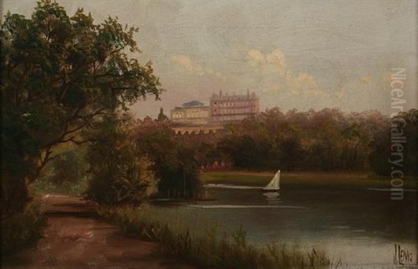 View Of Greenwich Oil Painting by J. Lewis