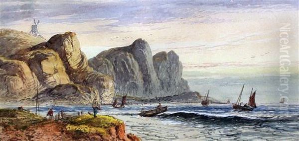 Coastal And Loch Scenes Oil Painting by Lennard Lewis