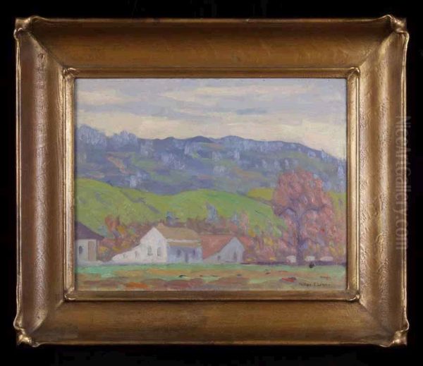 East Bay Hills Landscape Oil Painting by Phillips Frisbie Lewis