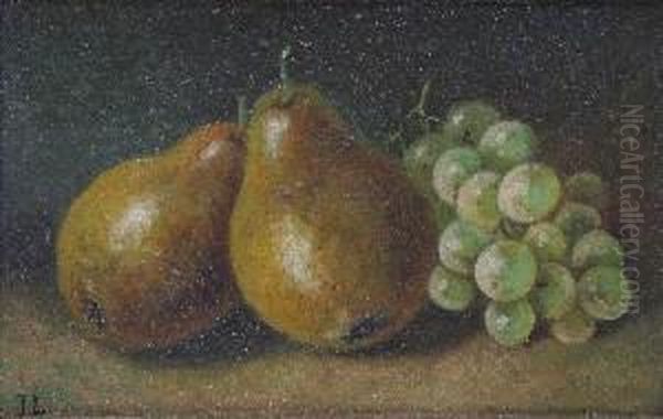 Two Still-life Paintings With Fruit Oil Painting by James Lewy