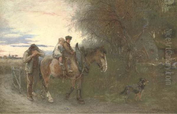 The Day's Work Done Oil Painting by Otto Theodore Leyde