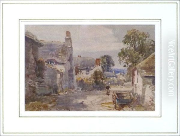 Cockington, Near Torquay, Devon Oil Painting by Alfred Leymann