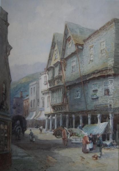 The Butter Walk, Dartmouth Oil Painting by Alfred Leymann