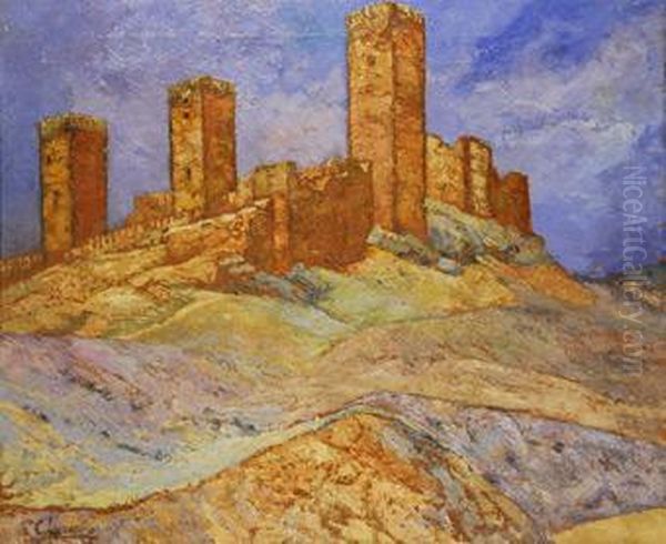 Castillo De Molina Oil Painting by Carlos Lezcano