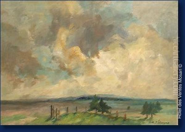 Ciel De Fagnes Oil Painting by Modeste Jean Lhomme