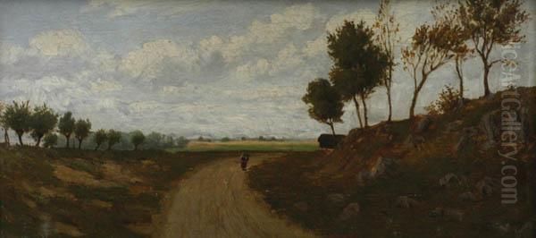 On The Road Oil Painting by Albin Lhota