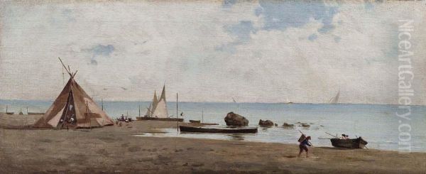 Marina (fontane Bianche, Siracusa) Oil Painting by Filippo Liardo