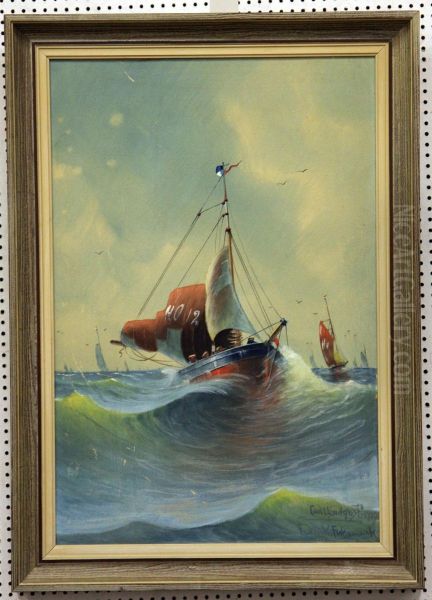 Fransk Fisksmack Oil Painting by Carl Ludwig Libay