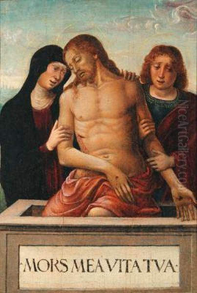 Pieta Oil Painting by Liberale Da Verona