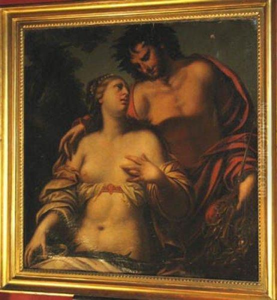 Allegory Oflove And Victory Oil Painting by Pietro Liberi