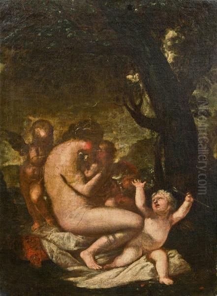 Venus Und Cupido Oil Painting by Pietro Liberi