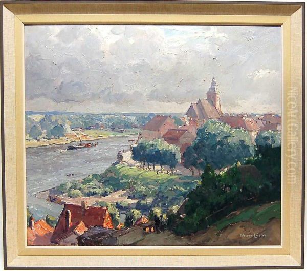 Blick Auf Havelberg An Der Havel Oil Painting by Hans Licht