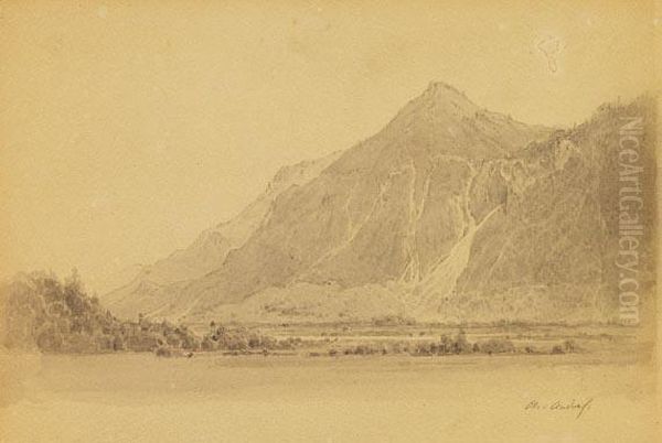 Blick Auf Oberaudorf Mit Dem Kranzhorn by Wilhelm Lichtenheld