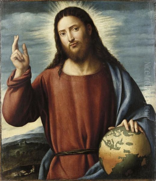 Cristo Redentore Oil Painting by Bernardino Licinio