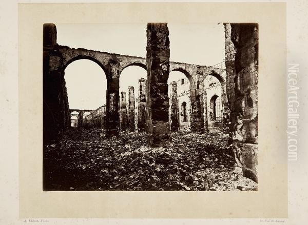 Les Ruines De Paris Et De Ses Environs Oil Painting by Alphonse J. Liebert