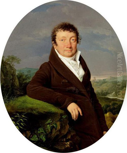 Portrat Johann Franz Ritter Von Neuberg Oil Painting by Friedrich Ii Lieder D'Ellevaux