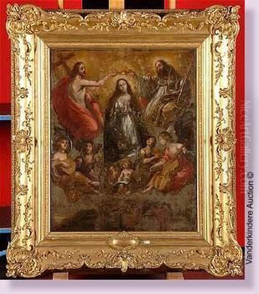 Le Couronnement De La Vierge Oil Painting by Nicolaas Liemakere