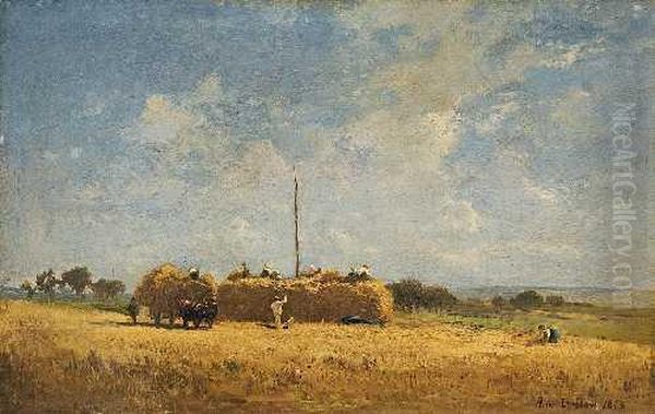 Heuernte Oil Painting by Adolf Heinrich Lier