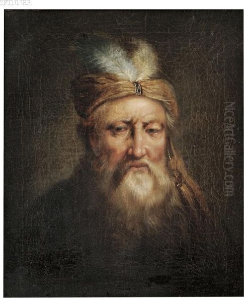 Portrait Of A Gentleman In A Turban Oil Painting by Jan Lievens