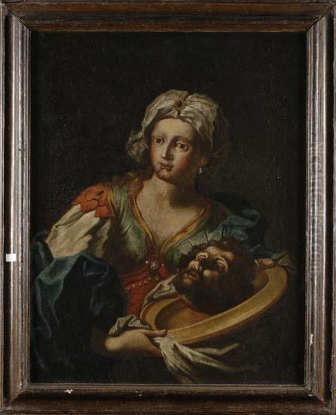 Salome Con La Testa Del Battista Oil Painting by Pietro Ligari