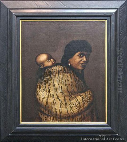 Anna Rupene And Child Oil Painting by Gottfried Lindauer