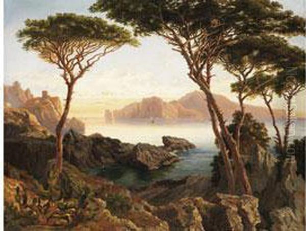 Blick Auf Capri Oil Painting by Karl Lindemann-Frommel