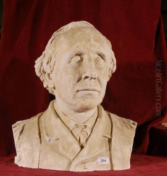 Plaster Bust Oil Painting by Henry Linder