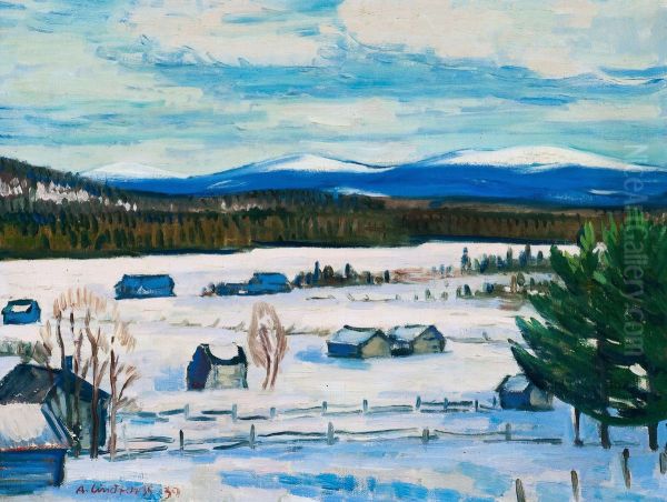 Landscape Salla Oil Painting by Anton Lindforss