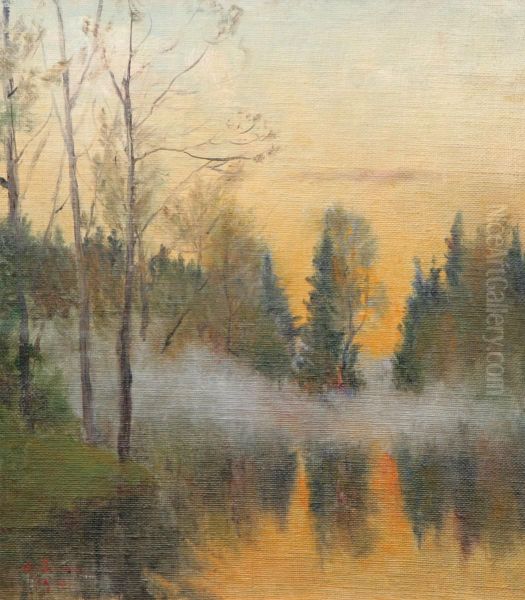 Kilsbergen Oil Painting by Axel Lindman