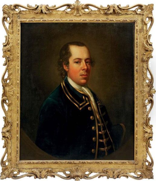 Portrait Of Samuel Cook, (b. 1722) Oil Painting by Francis Lindo