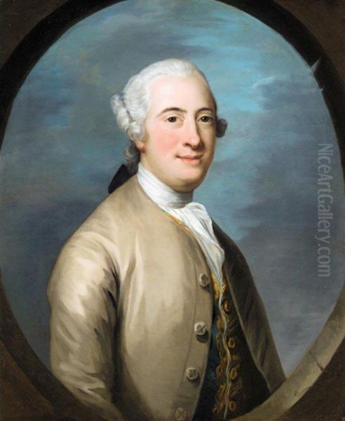 Portrait Of Henry, Lord Drumlanrig (1722-1754) Oil Painting by Francis Lindo