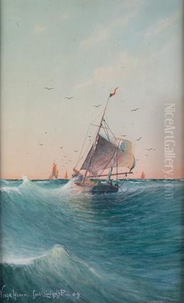 El Velero Vinga Oil Painting by Carl Lindqvist