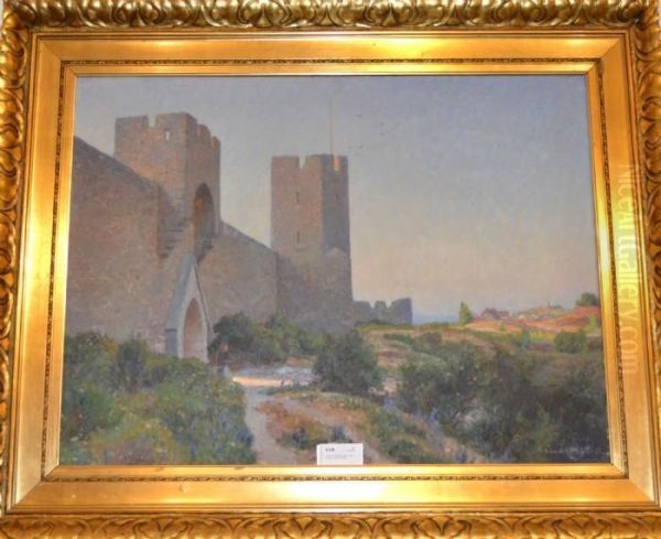 Visby Ringmur Oil Painting by Herman Lindqvist