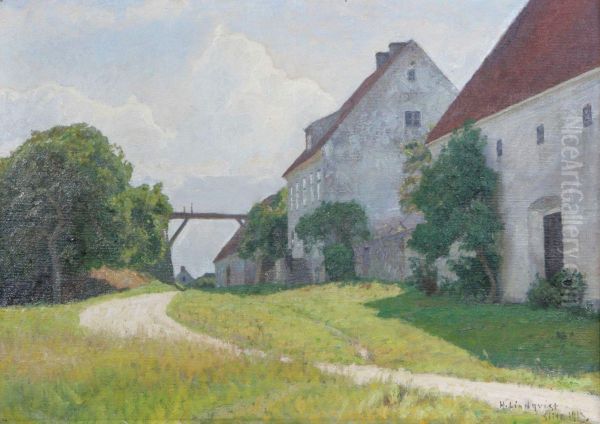 Motiv Fran Slite, Gotland Oil Painting by Herman Lindqvist