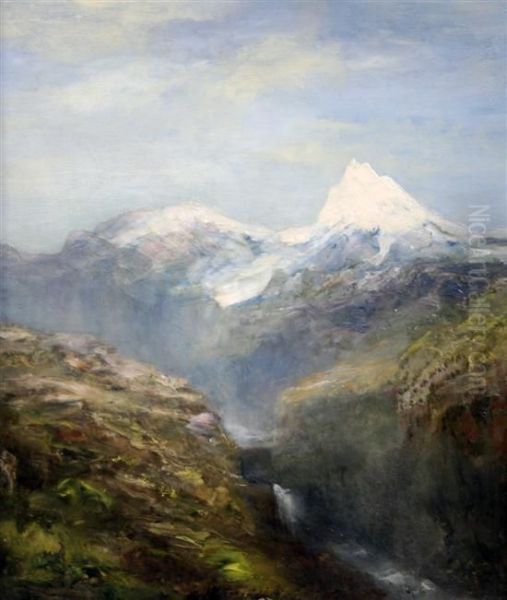 A View Of Monte Rosa Oil Painting by Coutts Lindsay