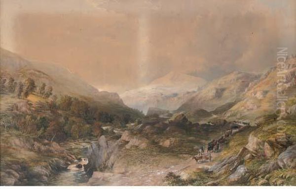 In The Wilds Of Wales Oil Painting by Thomas Lindsay