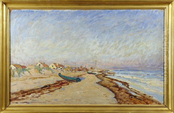 Strandmotiv, Skagen Oil Painting by Rikard Lindstrom