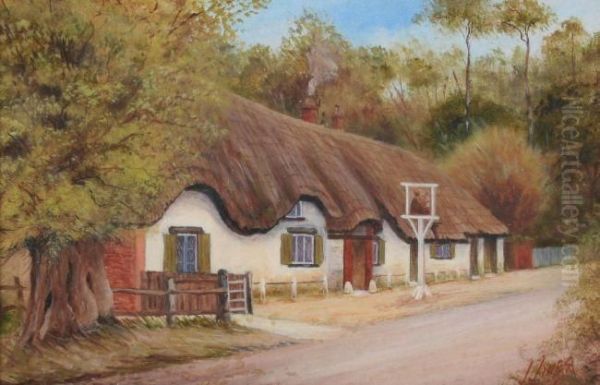 Hampshire Oil Painting by Henry Harris Lines