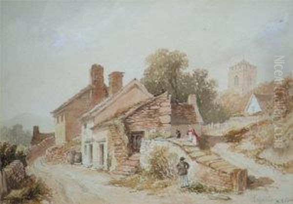 Lynton Oil Painting by Henry Harris Lines