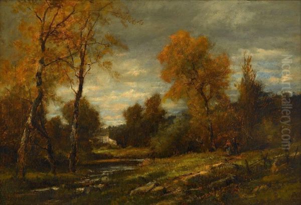 In Whitemarsh Valley Pa Oil Painting by Charles Linford