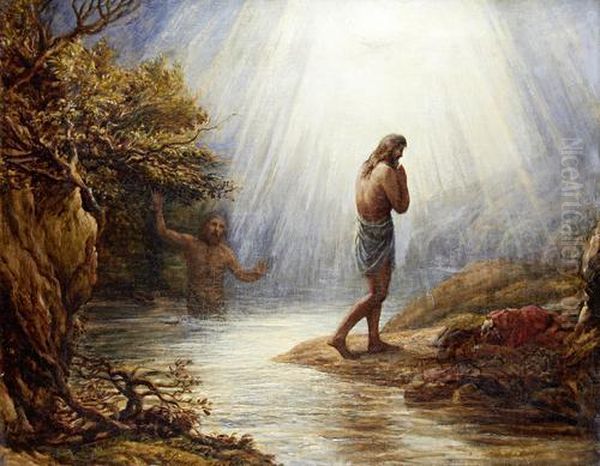 Saint John The Baptist Oil Painting by John Linnell