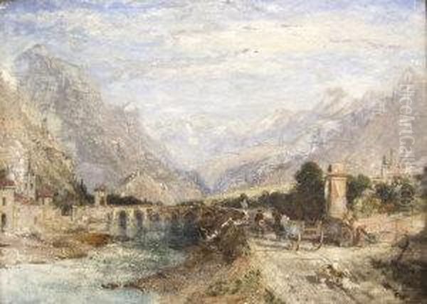 D'aosta, 
Italy Oil Painting by William Linton