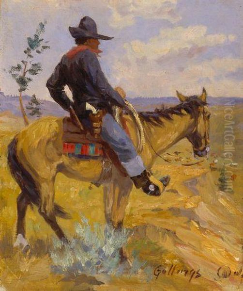 Observation Point Oil Painting by William Evans Linton