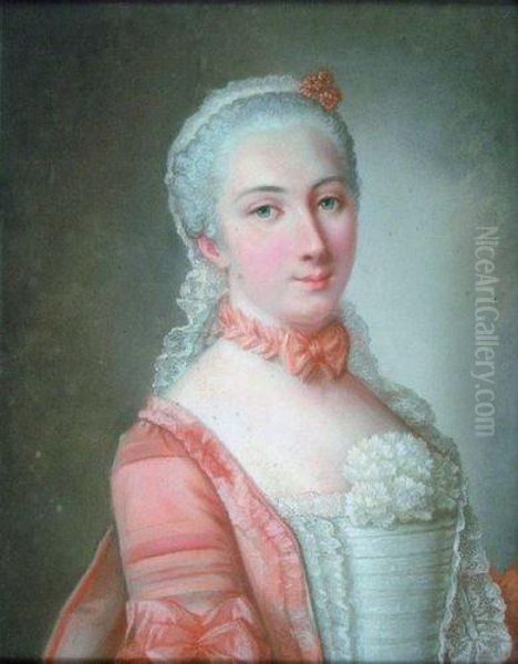 Portrait De Jeune Femme. Oil Painting by Etienne Liotard