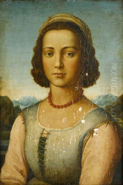 Portrait Of A Young Lady Oil Painting by Filippino Lippi