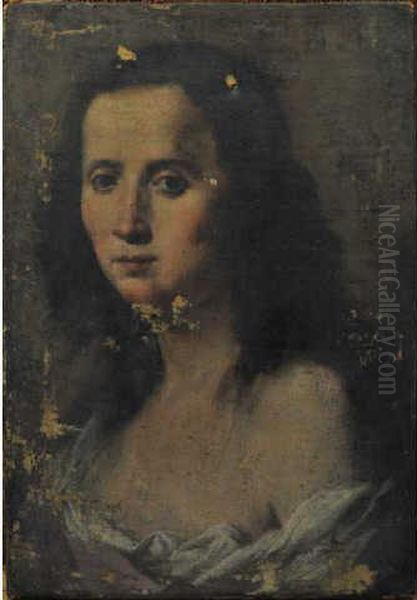 Portrait De Femme En Buste Oil Painting by Lorenzo Lippi