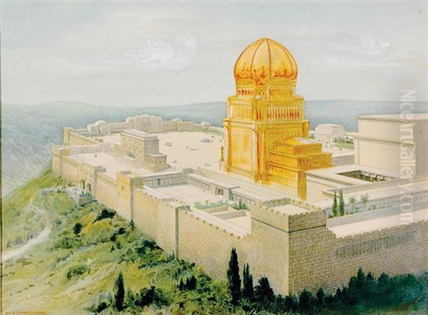 The Temple Of Solomon Oil Painting by William Lippincott