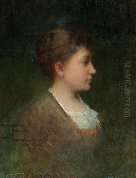 Profile Head Oil Painting by William Lippincott