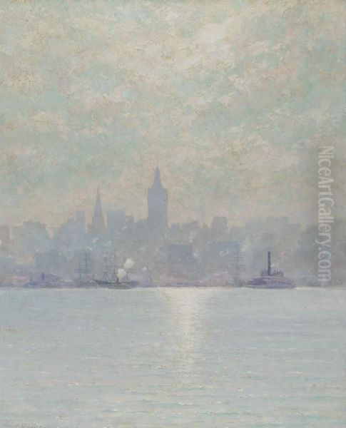 The Skyscraper Of 1894, New York City Oil Painting by William Lippincott