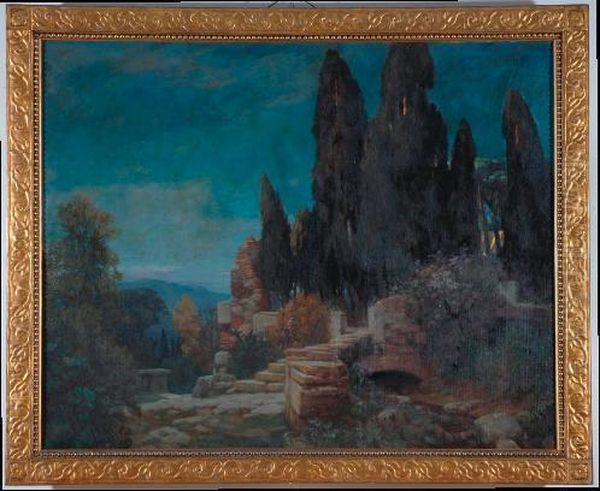 'villa Di Tivoli' Oil Painting by Franz Lippisch